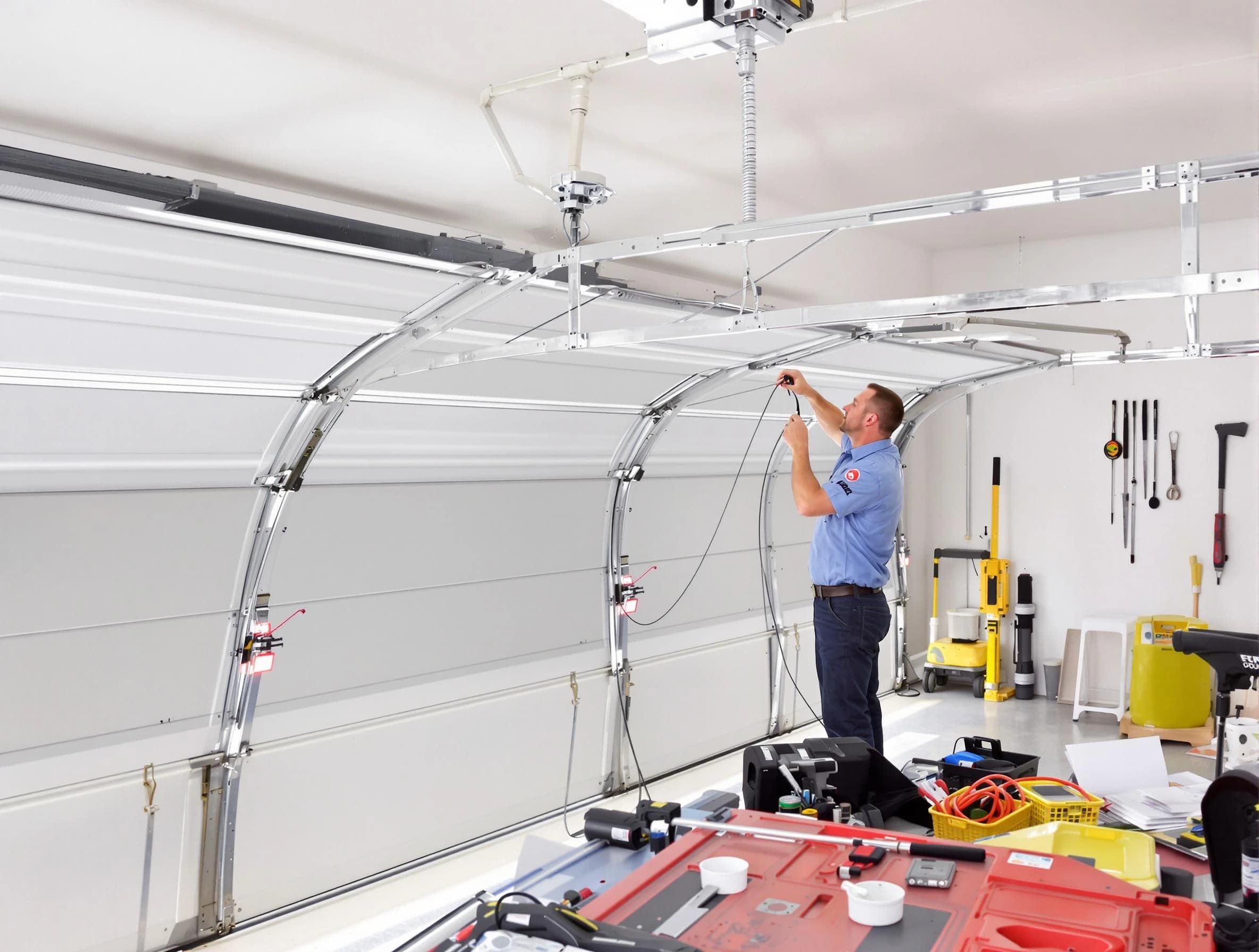 Garage door cable repair service by Meridian Garage Door Repair in Meridian