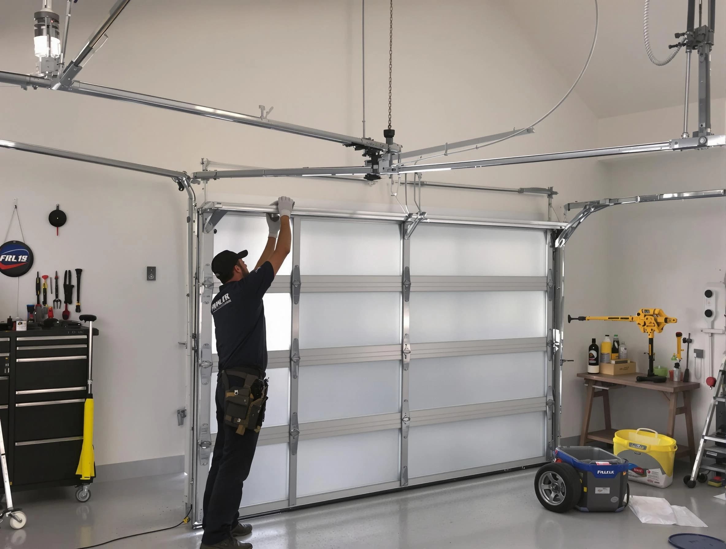 Meridian Garage Door Repair certified team performing precision garage door installation in Meridian