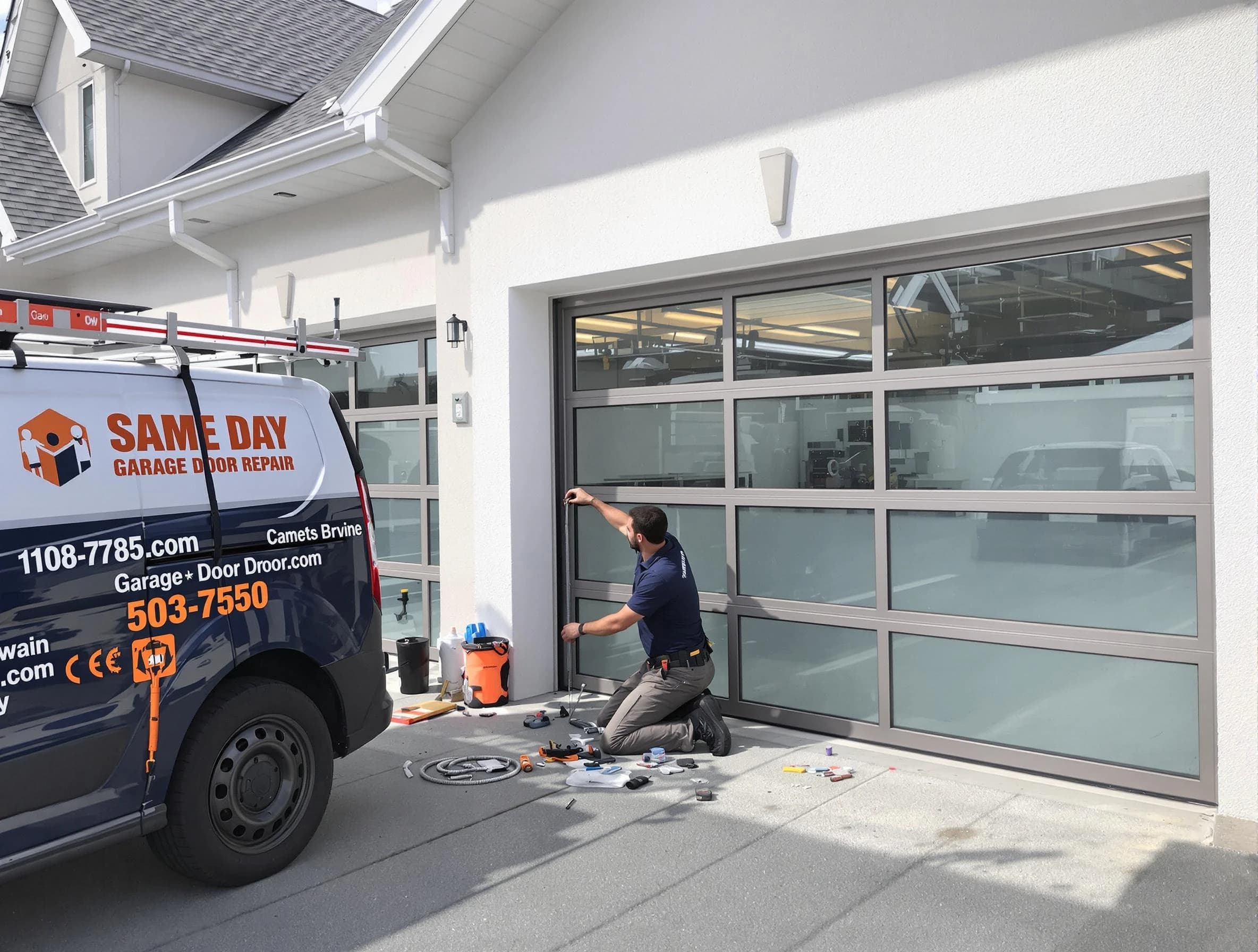 Same-day garage door repair service by Meridian Garage Door Repair in Meridian