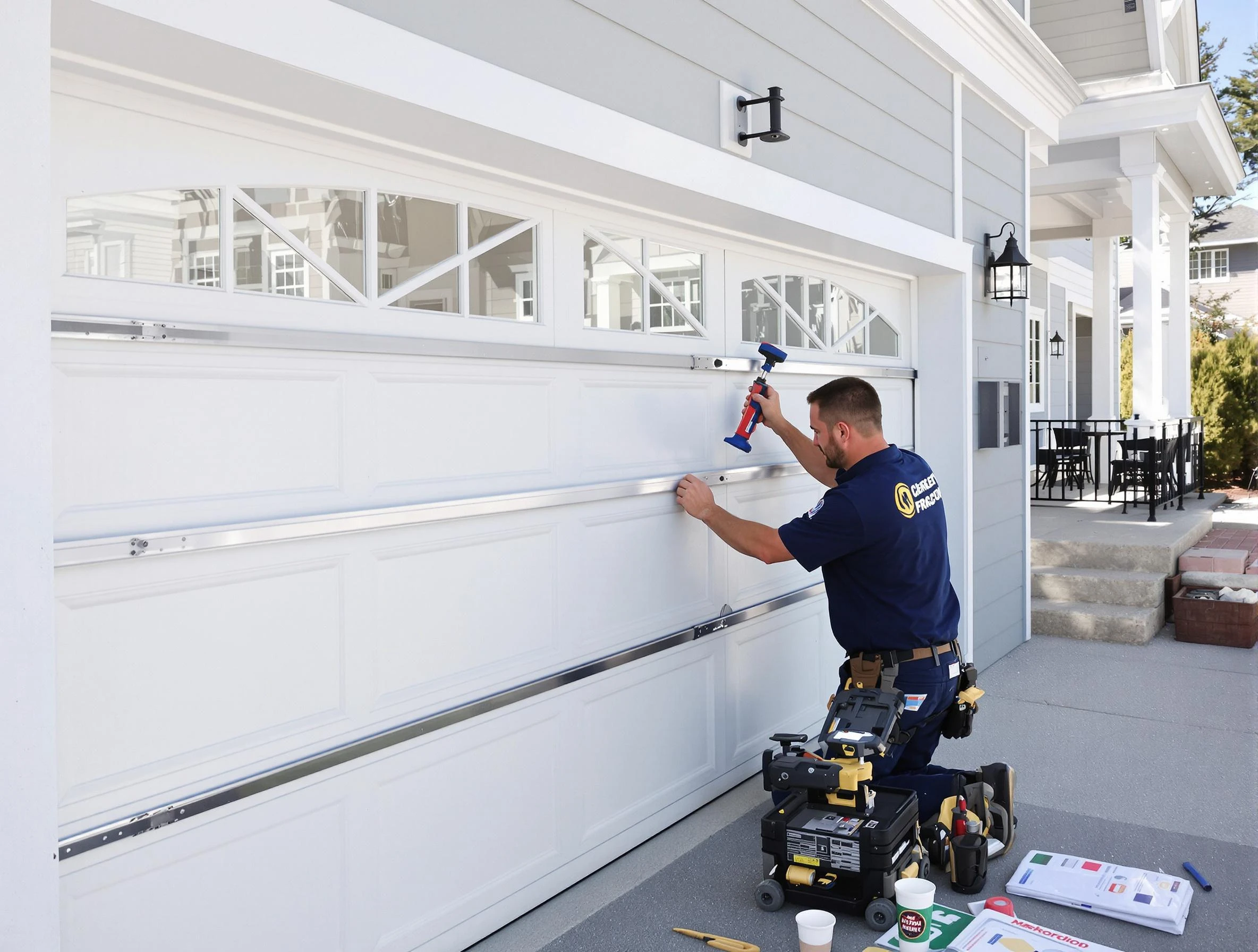 Professional garage door installation by Meridian Garage Door Repair in Meridian