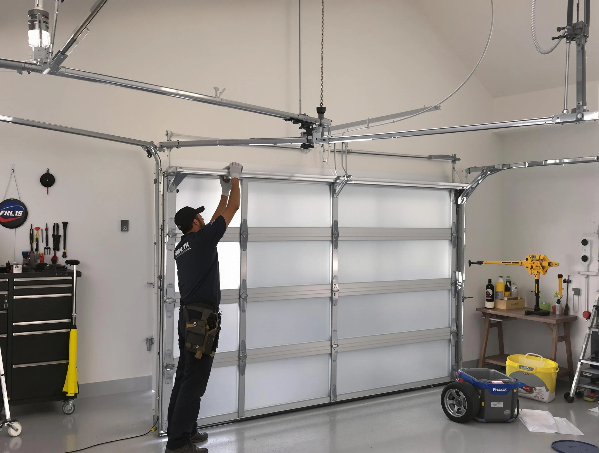 Meridian Garage Door Repair certified team performing precision garage door installation in Meridian