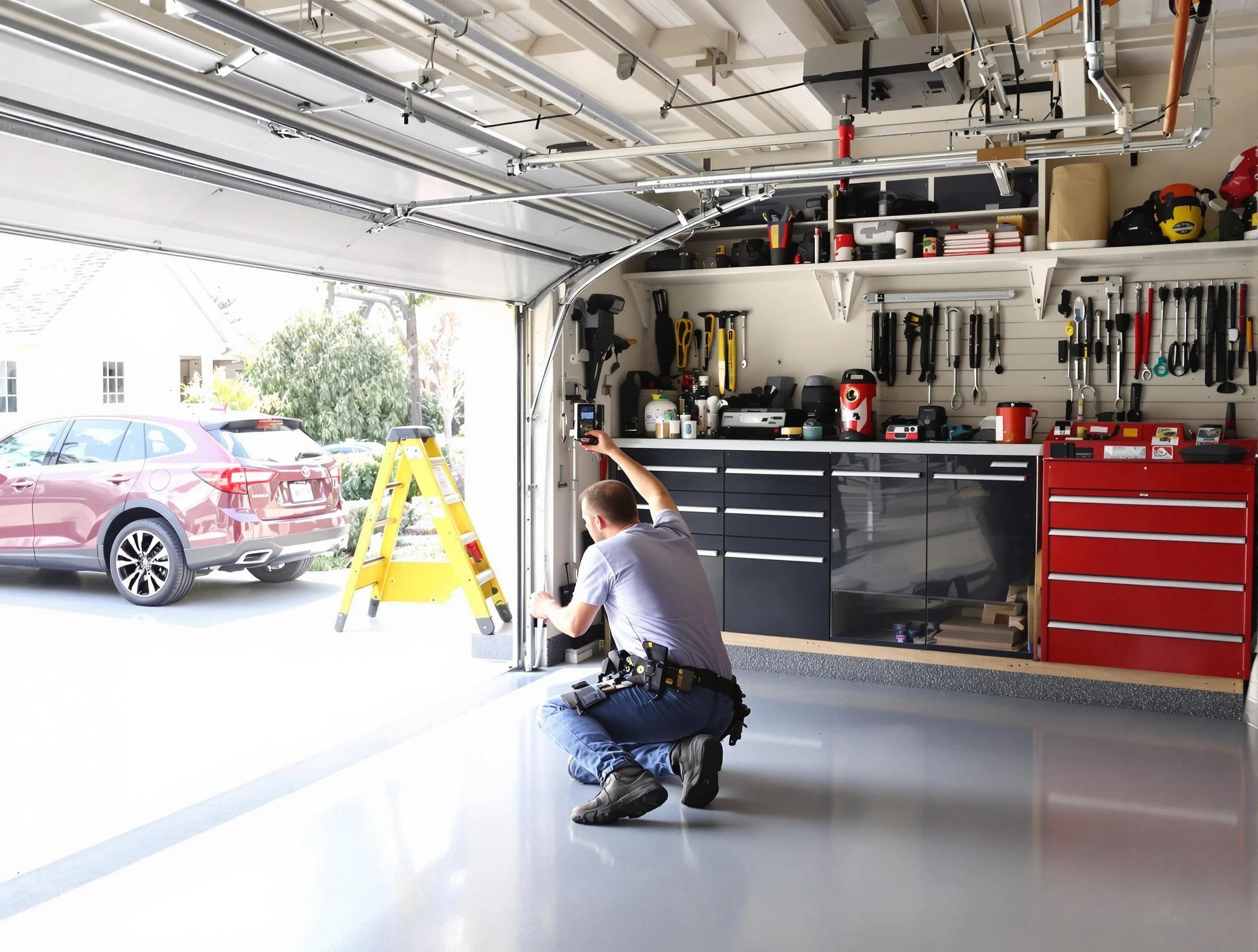 Local garage door repair service by Meridian Garage Door Repair in Meridian