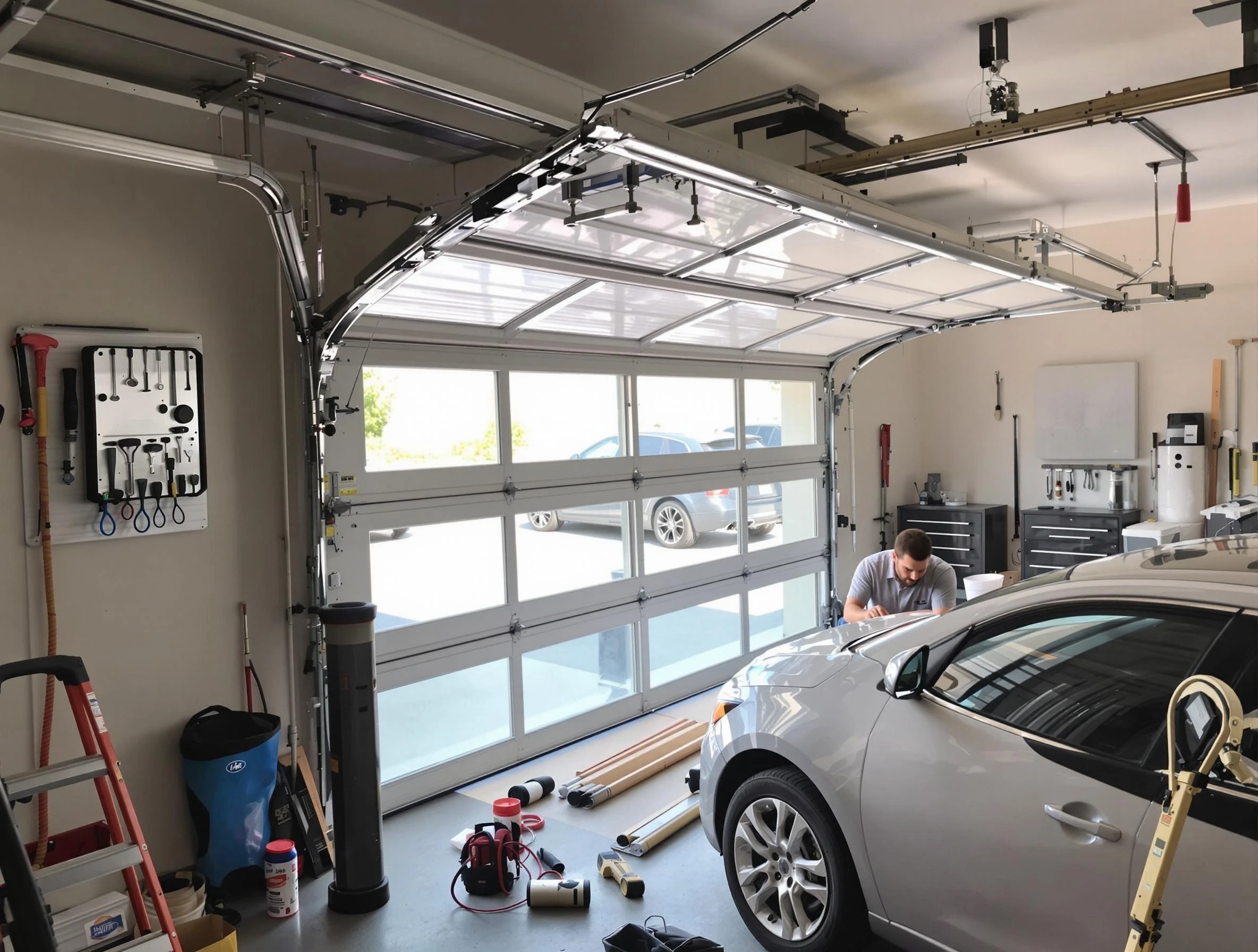 Garage door noise reduction service by Meridian Garage Door Repair in Meridian