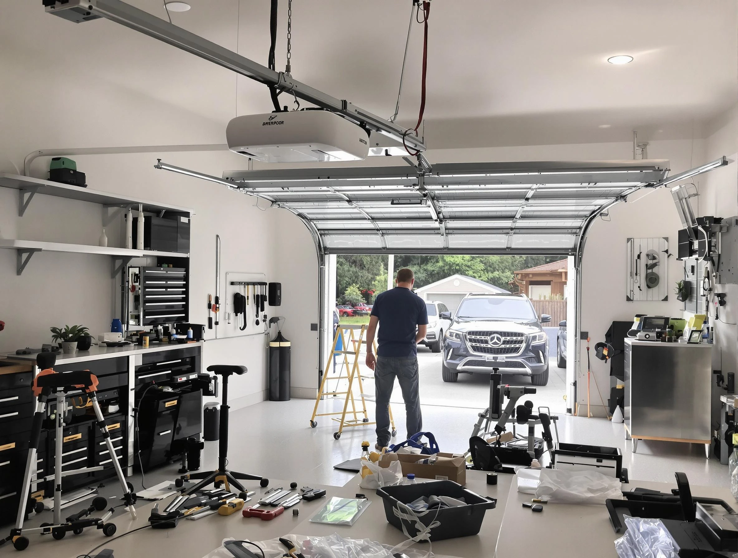 Garage door opener installation by Meridian Garage Door Repair in Meridian