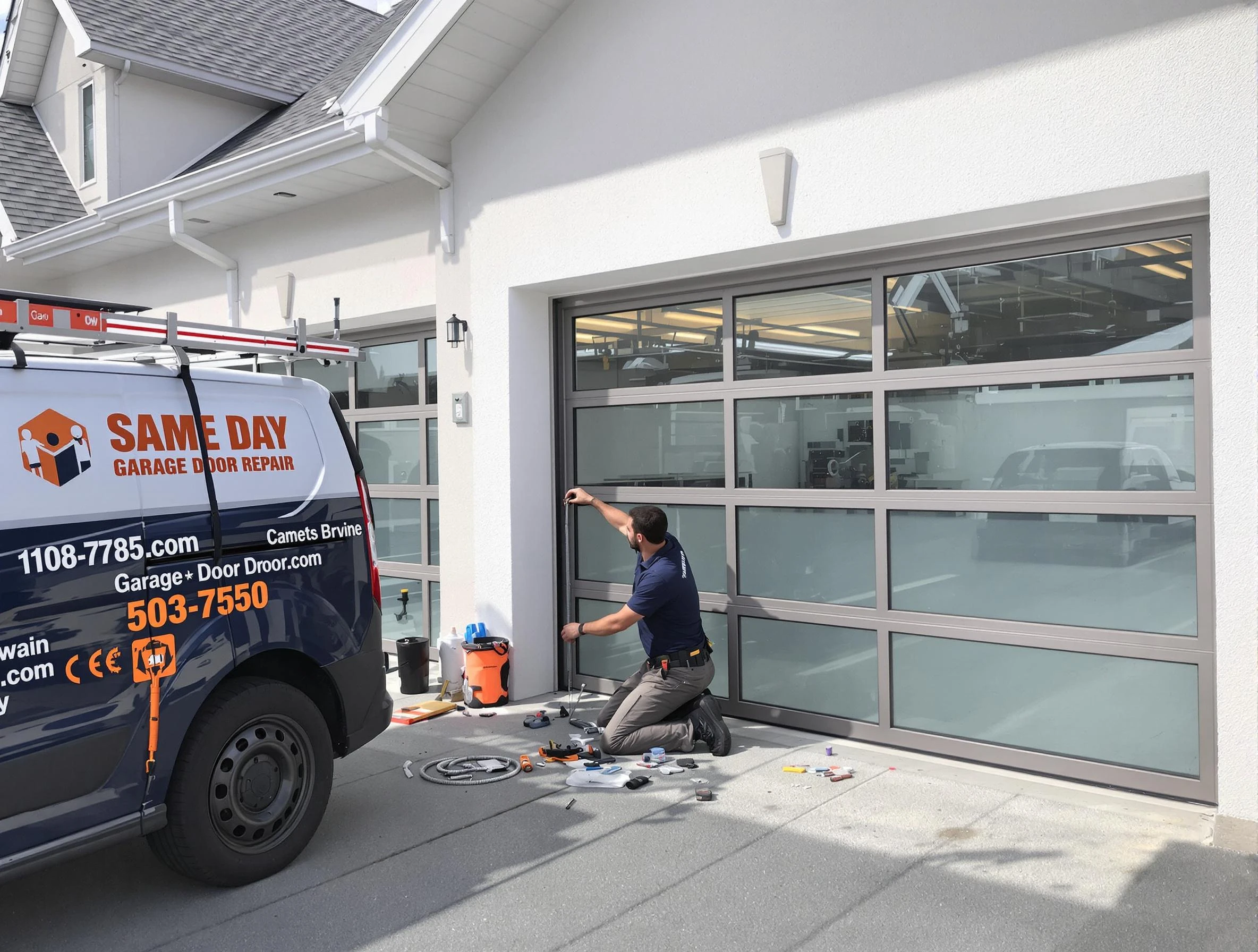 Same-day garage door repair service by Meridian Garage Door Repair in Meridian